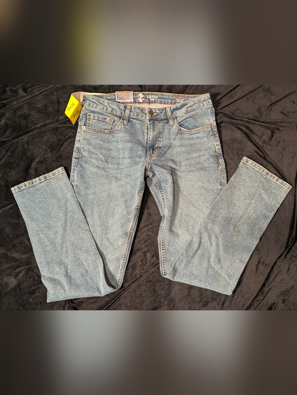 Izod Light Blue Denim Straight Jeans